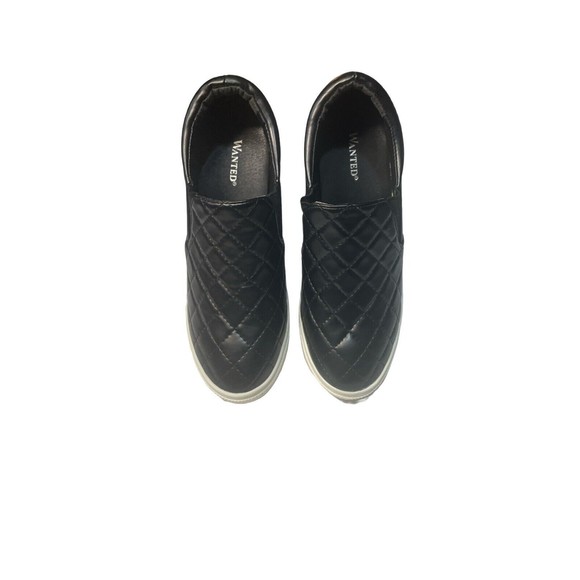 Wanted Hidden-Wedge Sneakers Bushkill Black Tag Says 10 Fits Like 9 - Picture 7 of 16